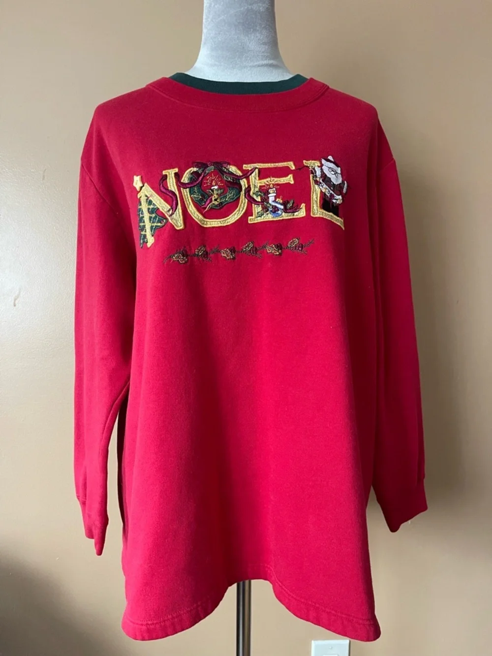 Bobbi brooks Red 'Noel' Christmas Sweatshirt size 18/20